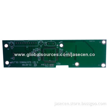 Double layer PCB with green solder mask